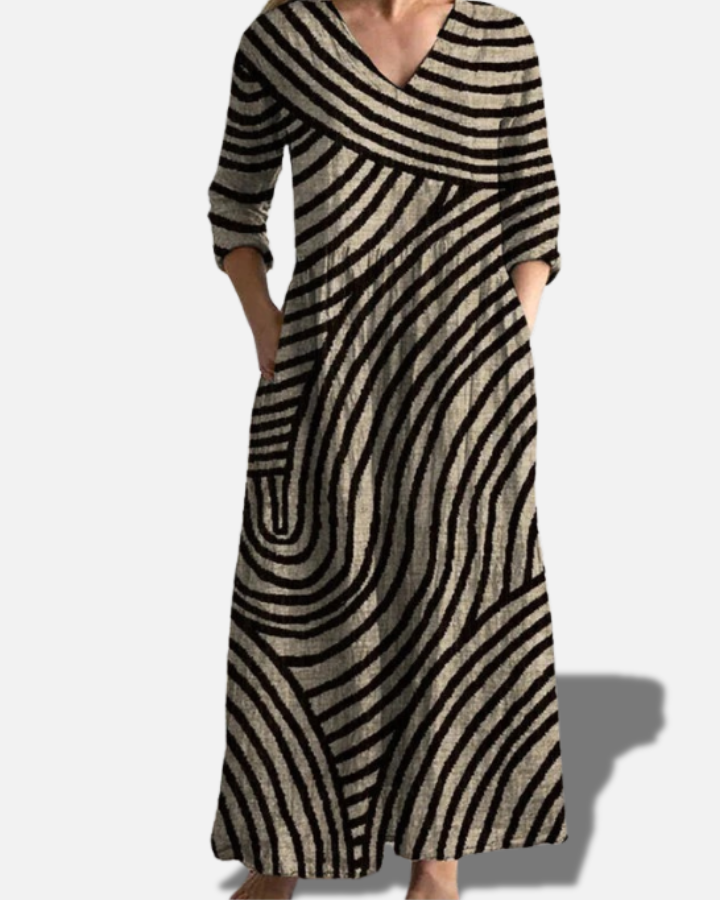 アイラ - ヴィンテージストライプドレス