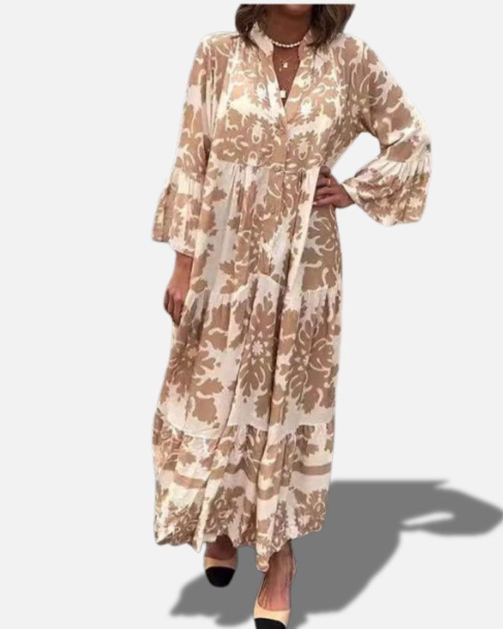 モディオル | Vネックマキシドレス