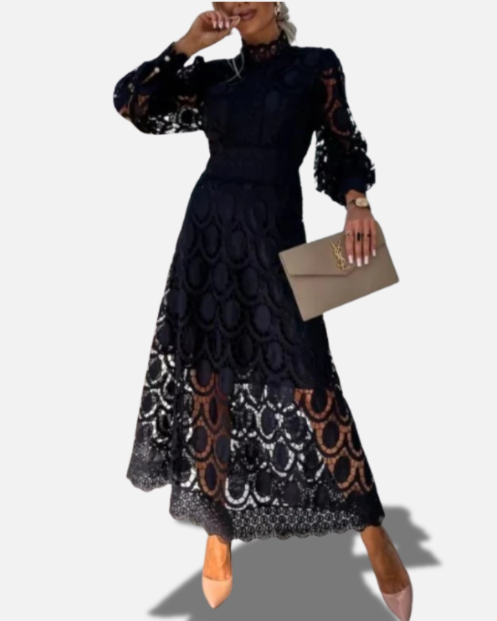 ジュナ|エレガントレースマキシドレス